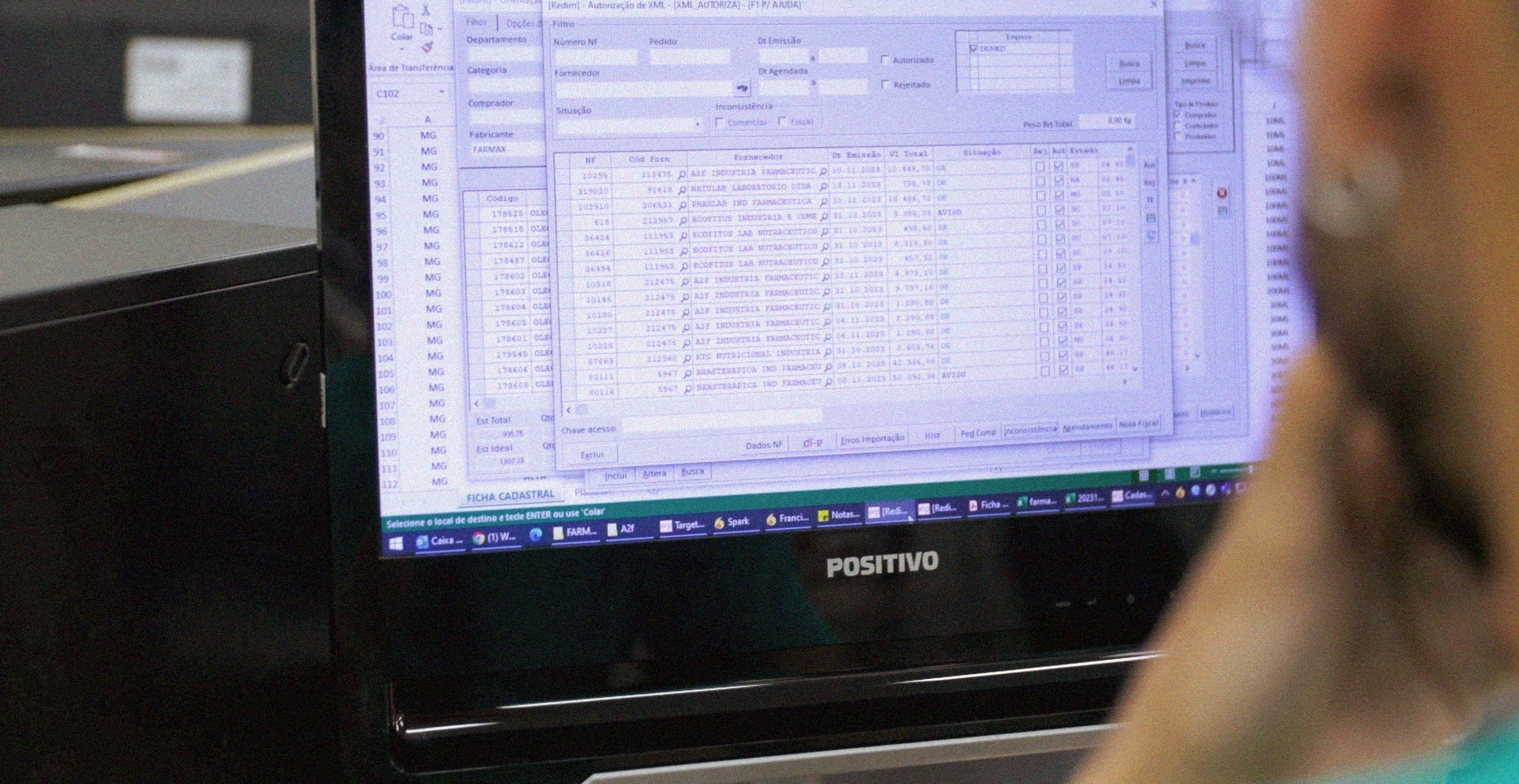 Controle de documentos fiscais de transporte