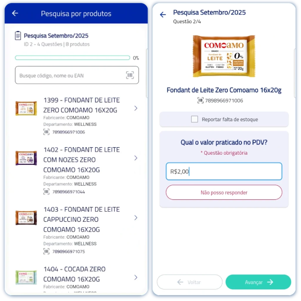 Cálculo de comissões em tempo real